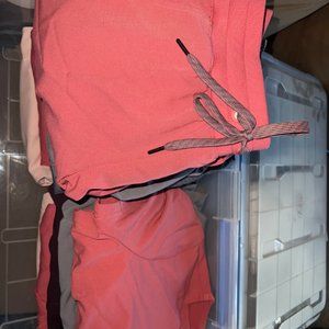 Scrub top and bottom, color "dusty rose"